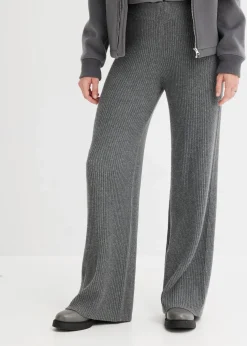 Gerippte Palazzo-Hose