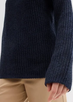 Gerippter Oversize-Pullover