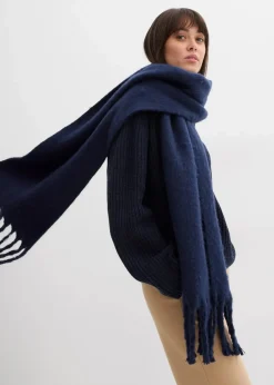 Gerippter Oversize-Pullover