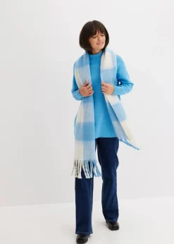 Gerippter Pullover aus reiner Baumwolle