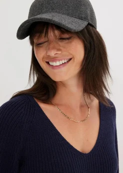 Gerippter Pullover aus reiner Baumwolle