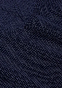 Gerippter Pullover aus reiner Baumwolle