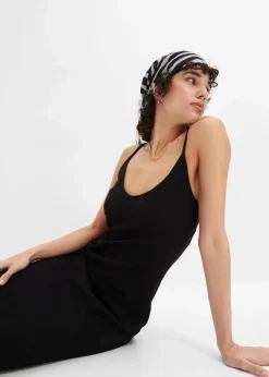 Geripptes Bodycon-Kleid aus elastischem Baumwoll-Mix