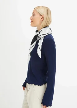 Geripptes Langarmshirt