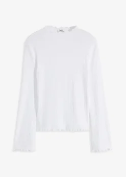 Geripptes Langarmshirt