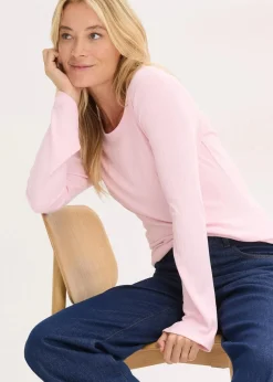 Geripptes Langarmshirt