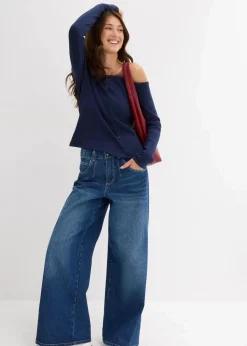 Geripptes Langarmshirt