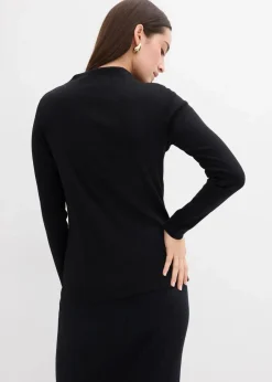 Geripptes Langarmshirt