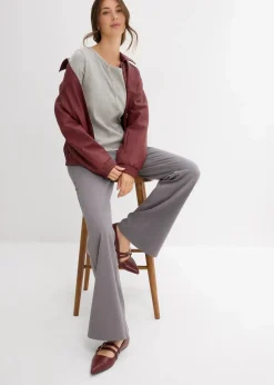 Geripptes Langarmshirt