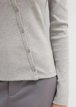 Geripptes Langarmshirt