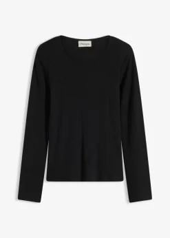 Geripptes Langarmshirt