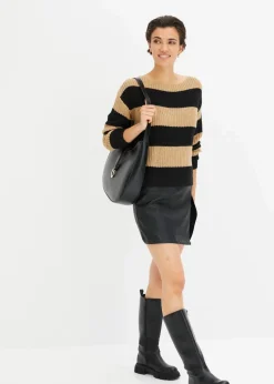 Gestreifter Strickpullover