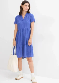 Gestreiftes Kleid aus Musselin