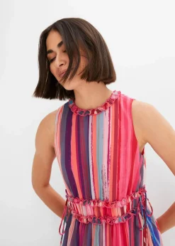 Gestreiftes Maxikleid