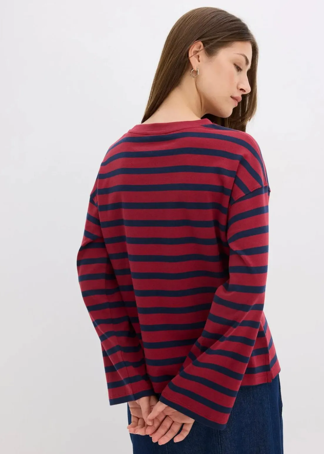 Gestreiftes Shirt aus reiner Bio-Baumwolle