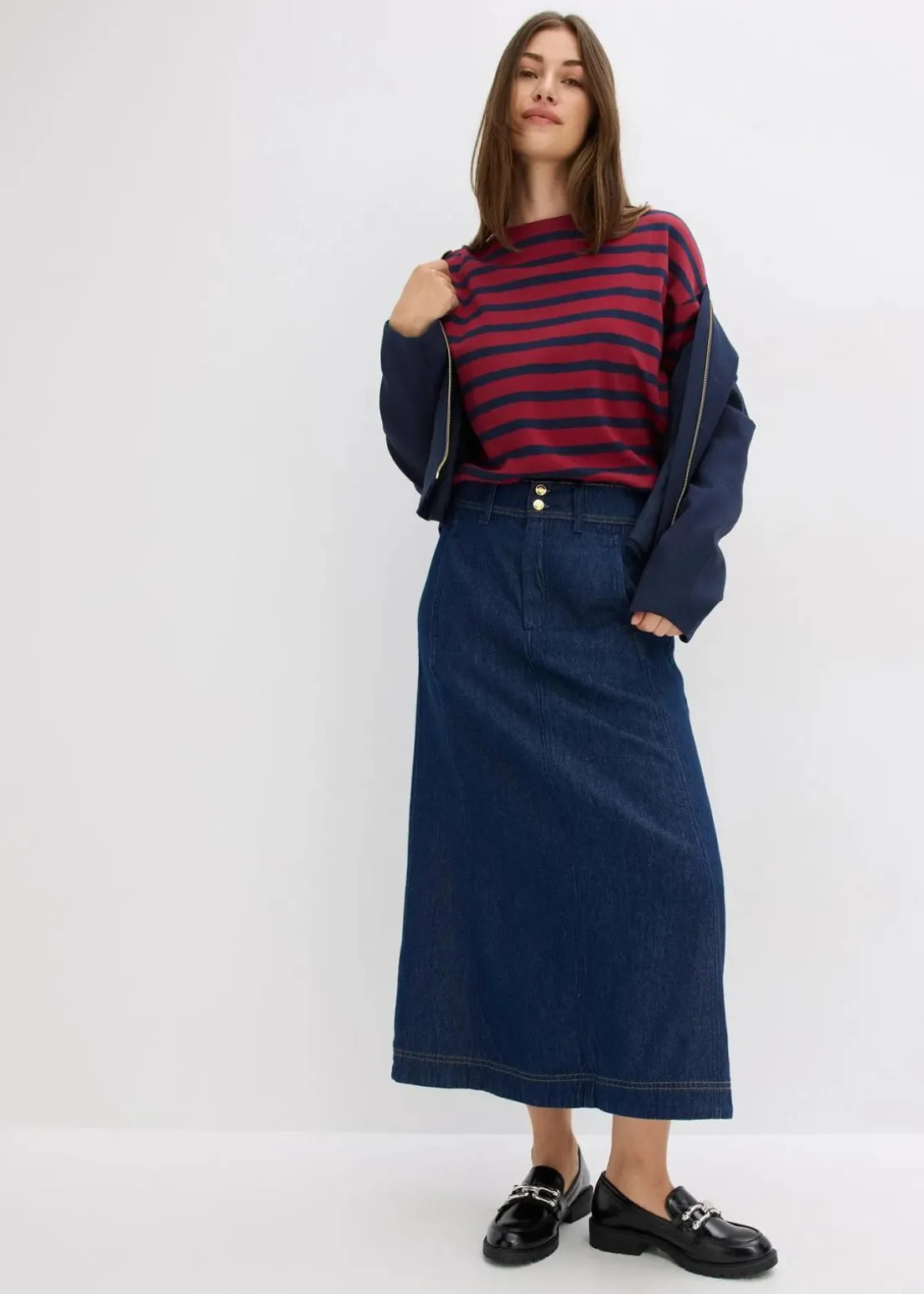 Gestreiftes Shirt aus reiner Bio-Baumwolle