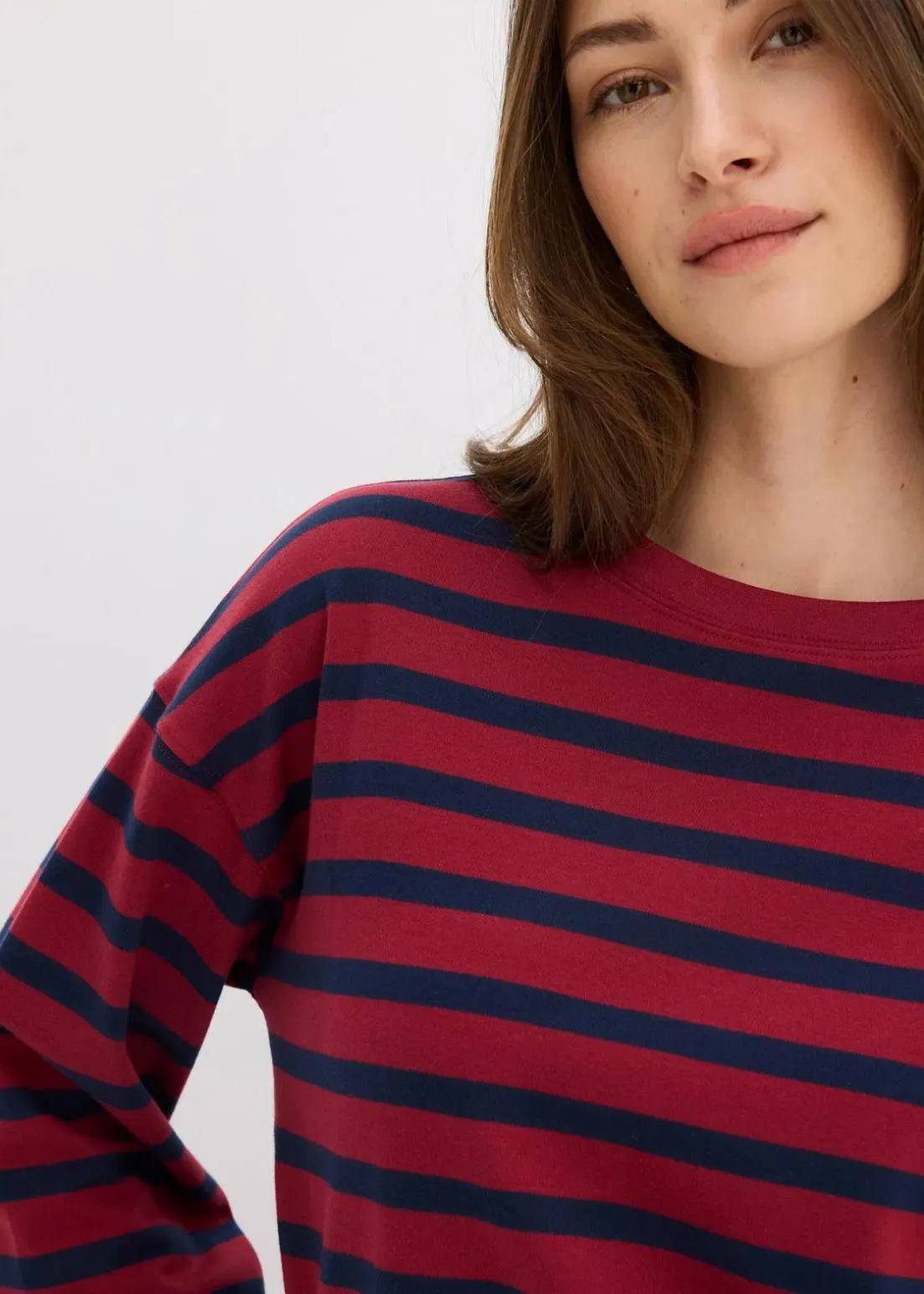 Gestreiftes Shirt aus reiner Bio-Baumwolle