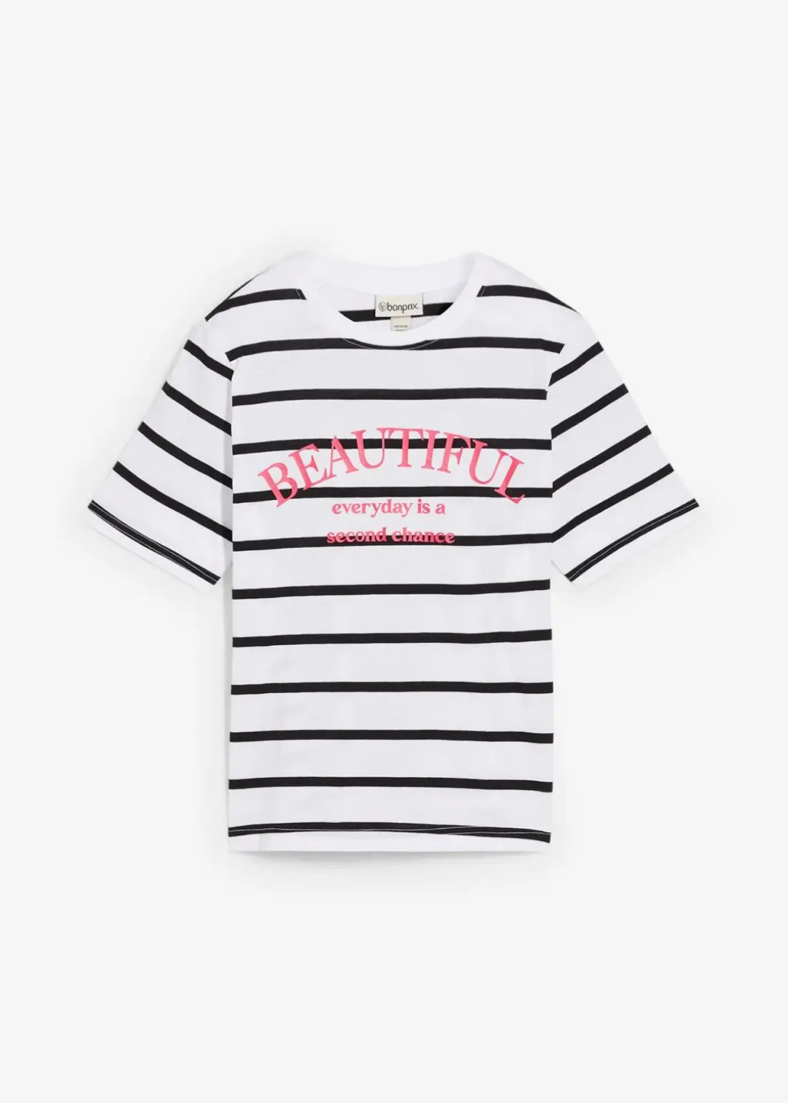 Gestreiftes T-Shirt aus reiner Baumwolle