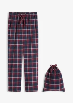Gewebte Pyjamahose aus Flanell mit Geschenktasche