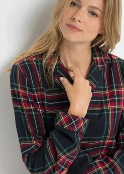 Gewebter Flanell Pyjama