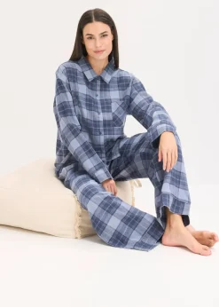Gewebter Flanell Pyjama
