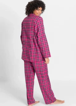 Gewebter Flanell Pyjama