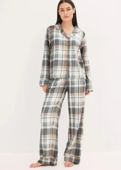 Gewebter Flanell Pyjama mit Glitzergarn und Geschenktasche