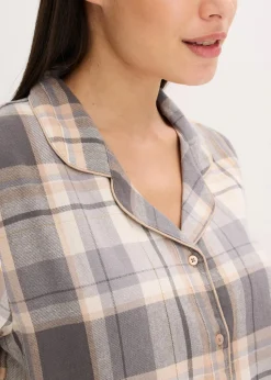 Gewebter Flanell Pyjama mit Glitzergarn und Geschenktasche