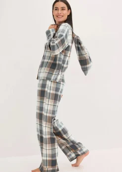 Gewebter Flanell Pyjama mit Glitzergarn und Geschenktasche