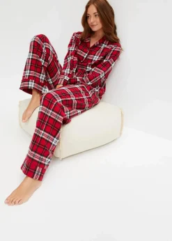 Gewebter Pyjama aus Flanell