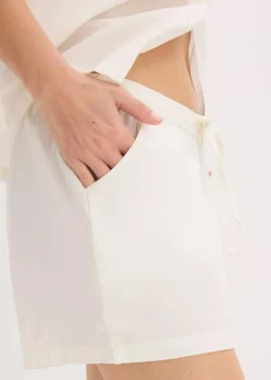 Gewebter Shorty aus reiner Baumwolle