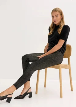 Glitzer Leggings aus Samt