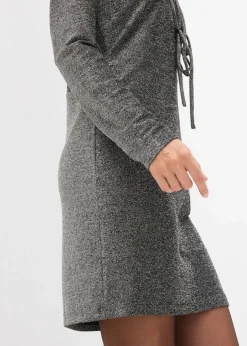 Glitzerndes Minikleid mit Schleifendetail