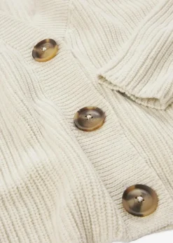 Grobstrickjacke aus reiner Baumwolle