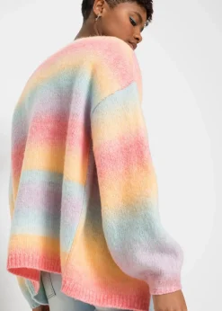 Grobstrickjacke aus weichem Woll-Mix