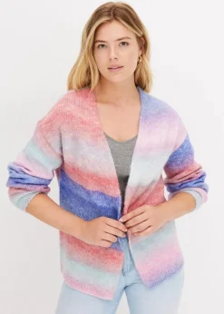 Grobstrickjacke aus weichem Woll-Mix