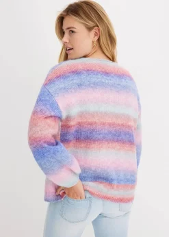 Grobstrickjacke aus weichem Woll-Mix