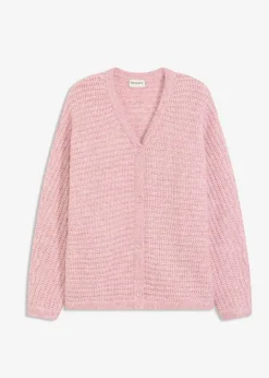 Grobstrickjacke mit Wollanteil