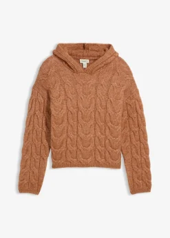 Grobstrick-Pullover aus weichem Woll-Mix