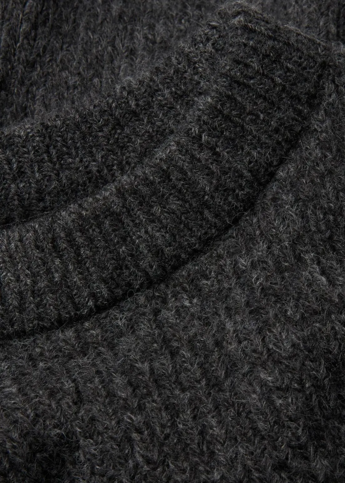 Grobstrick-Pullover aus weichem Woll-Mix