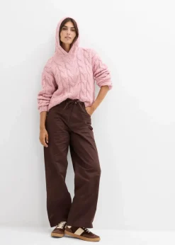 Grobstrick-Pullover aus weichem Woll-Mix