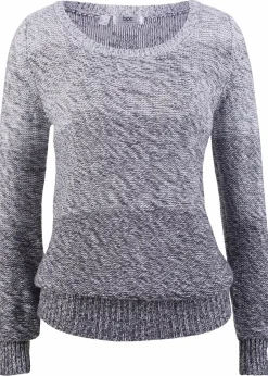 Grobstrick-Pullover mit Farbverlauf