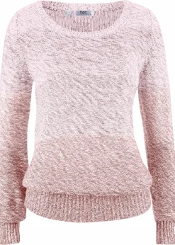 Grobstrick-Pullover mit Farbverlauf