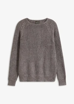 Grobstrickpullover mit Glanzgarn