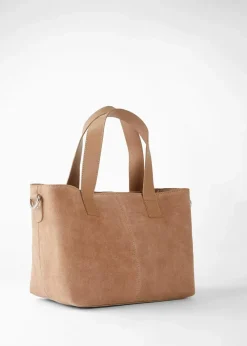 Handtasche aus Veloursleder
