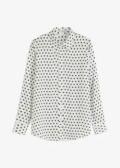 Hemdbluse aus feinem Satin