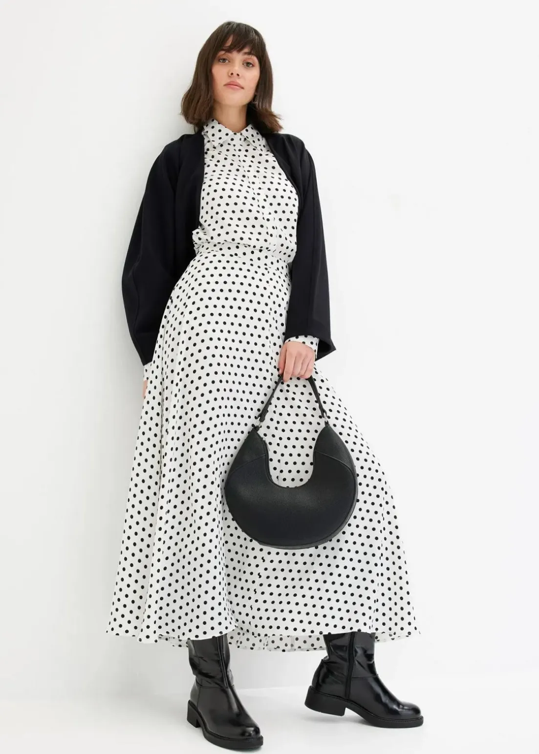 Hemdbluse aus feinem Satin