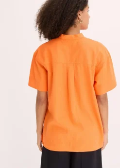 Hemdbluse aus feinem Viskose-Mix