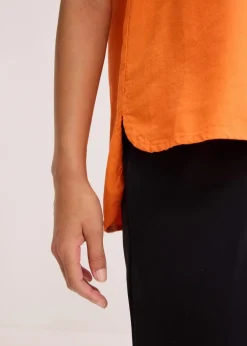 Hemdbluse aus feinem Viskose-Mix