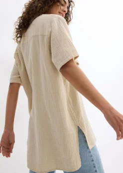 Hemdbluse aus Musselin